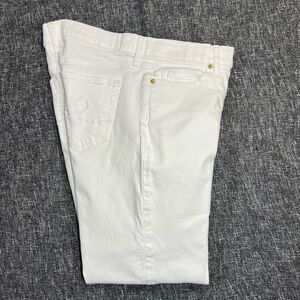 Lilly Pulitzer South Ocean High Rise Cropped White Jeans Size 4